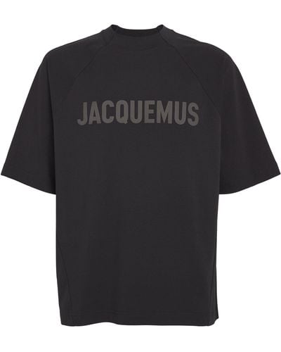 Jacquemus Raglan-sleeve Logo T-shirt - Black