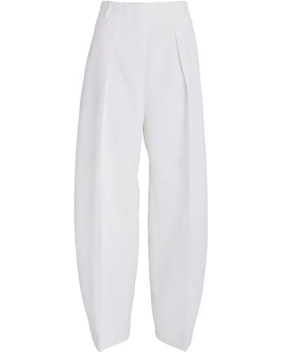 Jacquemus Sculptured Tailored Pants - White