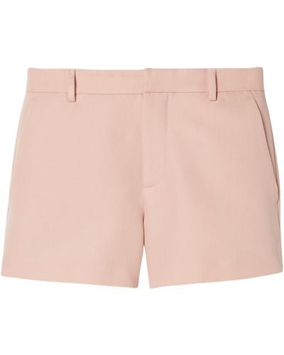 Gucci Wool-mohair Shorts - Pink