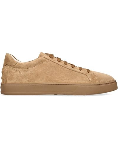 Tod's Leather Allacciata Cassetta Trainers - Brown