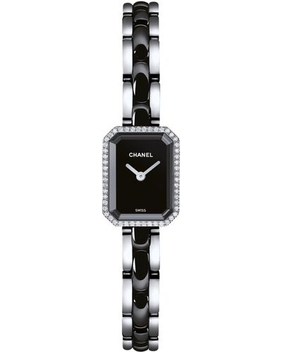 Chanel Stainless Steel And Diamond Première Ceramic Watch 15.2mm - Black