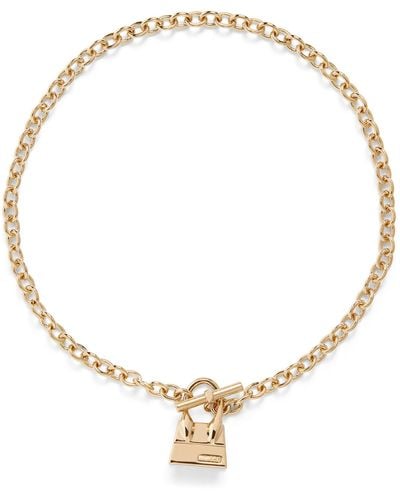 Jacquemus Chiquito Toggle Charm Necklace - Metallic