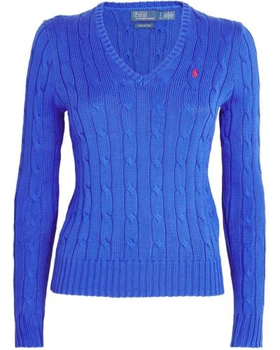 Polo Ralph Lauren Cable-knit Kimberley Jumper - Blue