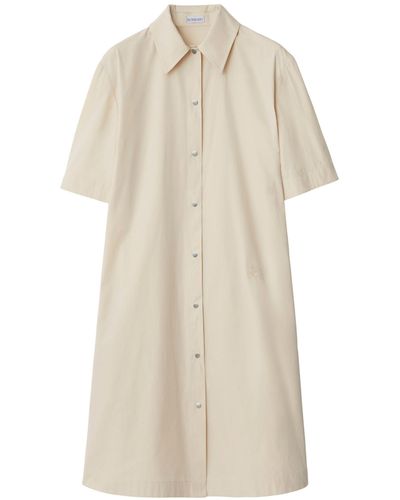 Burberry Cotton-blend Shirt Dress - White
