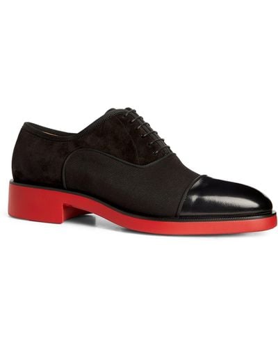 Christian Louboutin Greggo Rxl Leather Oxford Shoes - Black