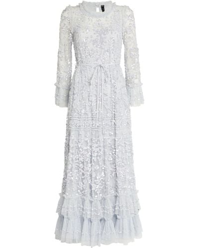 Needle & Thread Celia Gown - White