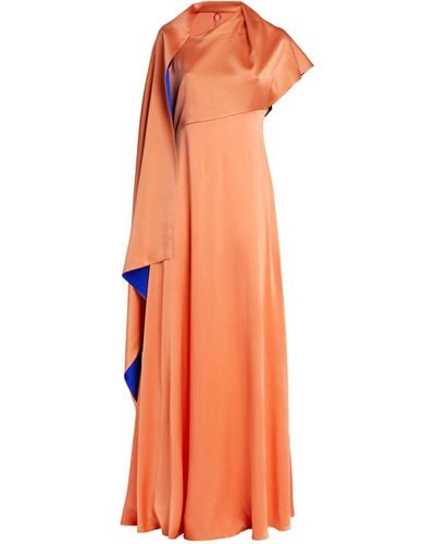ROKSANDA Silk Pilar Maxi Dress - Orange