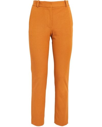 JOSEPH Gabardine Stretch New Eliston Trousers - Orange
