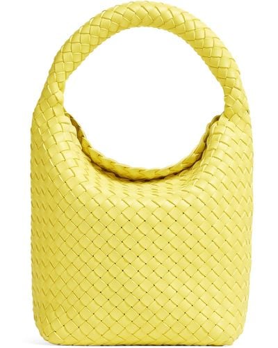Bottega Veneta Leather Cabat Shoulder Bag - Yellow