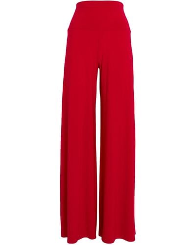 Norma Kamali Wide-leg Elephant Trousers - Red
