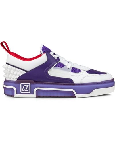 Christian Louboutin Astroloubi Leather Sneakers - Purple