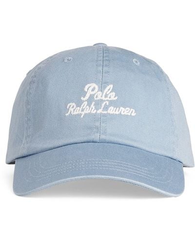 Polo Ralph Lauren Cotton Logo Baseball Cap - Blue