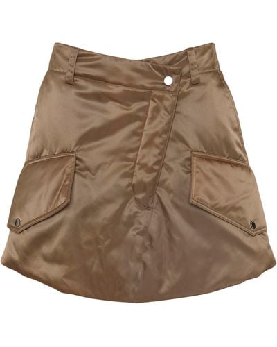 JW Anderson Asymmetric Cargo Mini Skirt - Brown