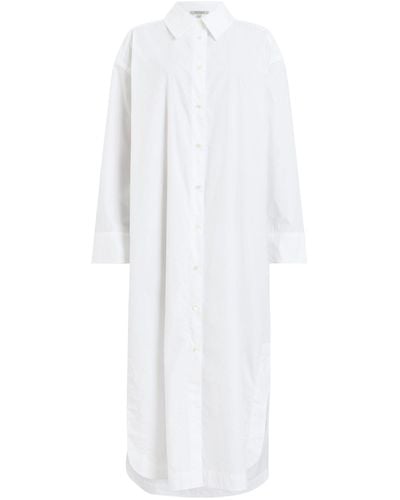 AllSaints Organic Cotton Imogen Shirt Dress - White