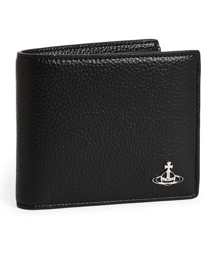 Vivienne Westwood Vegan Leather Orb Bifold Wallet - Black