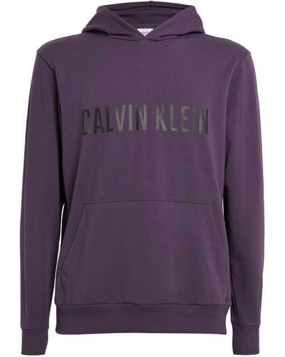 Calvin Klein Cotton-blend Intense Power Hoodie - Purple