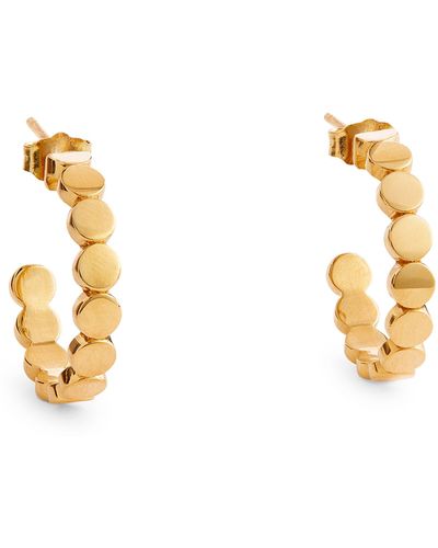 Jennifer Meyer Yellow Gold Circle Link Hoop Earrings - Metallic