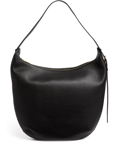 The Row Leather N/s Allie Shoulder Bag - Black