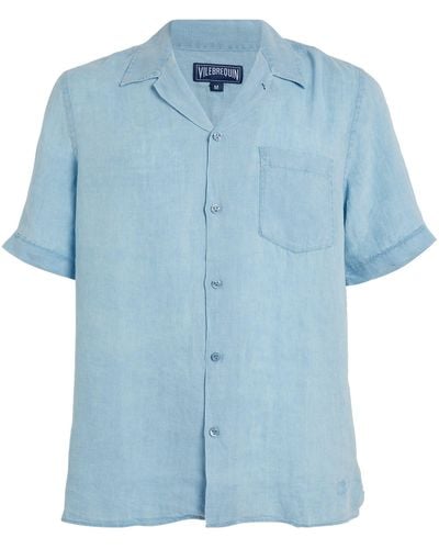 Vilebrequin Linen Charlie Shirt - Blue