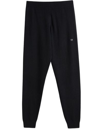 Chinti & Parker Wool-cashmere Sweatpants - Black