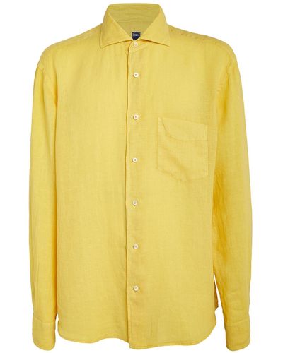 Fedeli Linen Shirt - Yellow