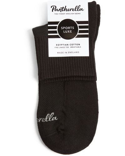 Pantherella Egyptian Cotton-blend Socks - Black