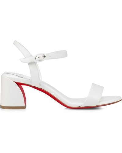 Christian Louboutin Miss Jane Leather Sandals 55 - White