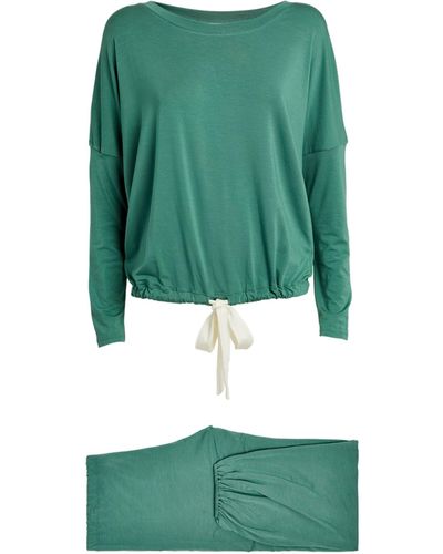 Eberjey Gisele Slouchy Pajama Set - Green