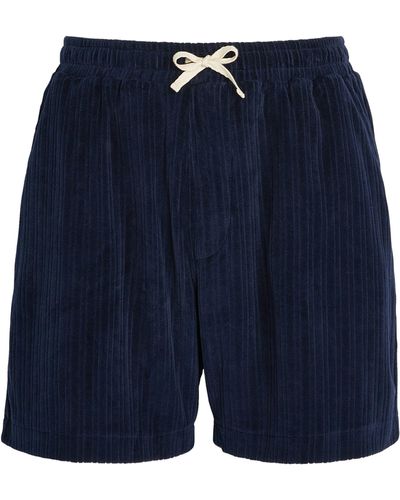 Oliver Spencer Terry Towelling Weston Shorts - Blue