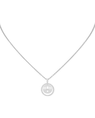 Messika White Gold And Diamond Lucky Move Necklace - Metallic