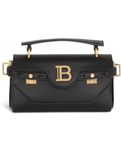 Balmain Leather B-buzz 19 Top-handle Bag - Black