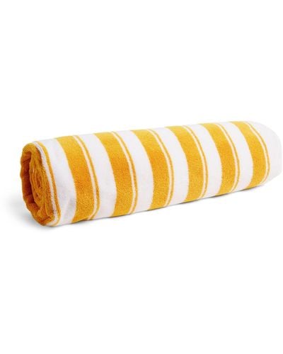 Jacquemus Two-sided Striped Beach Towel - Yellow