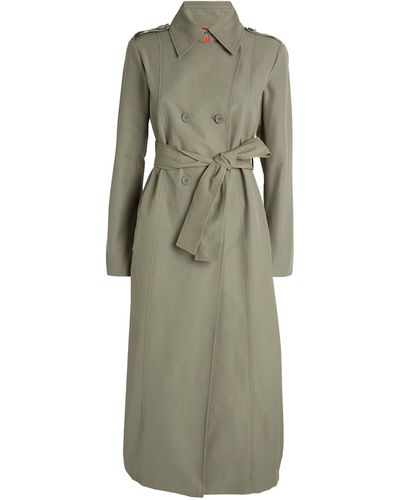 MAX&Co. Cotton-blend Trench Coat - Green