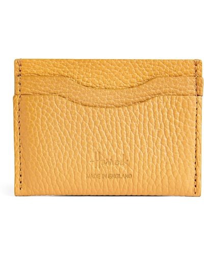 Harrods Leather Card Holder - Yellow