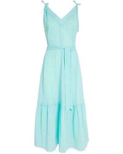 Heidi Klein Organic Cotton Maxi Dress - Blue