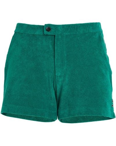 Ron Dorff Terry Cotton Shorts - Green
