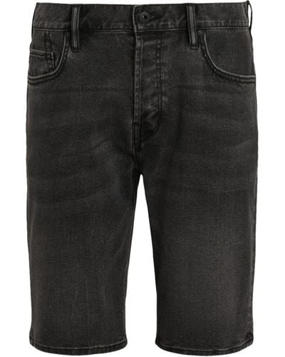 AllSaints Switch Denim Shorts - Black