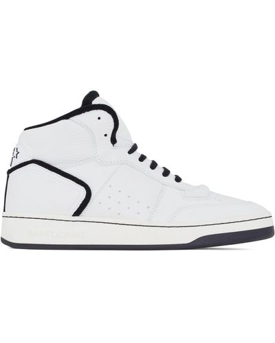 Saint Laurent Sl/80 High-top Sneakers - White
