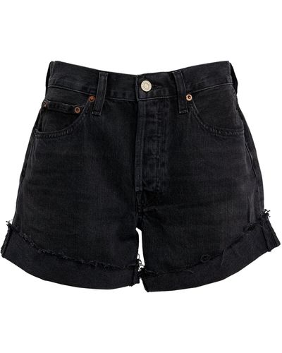 Agolde Parker Shorts - Black