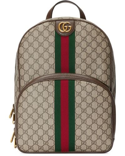 Gucci Ophidia Gg Supreme Backpack - Brown