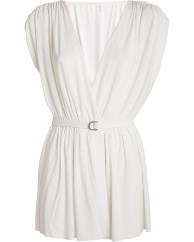 Norma Kamali Athena Pickleball Mini Dress - White