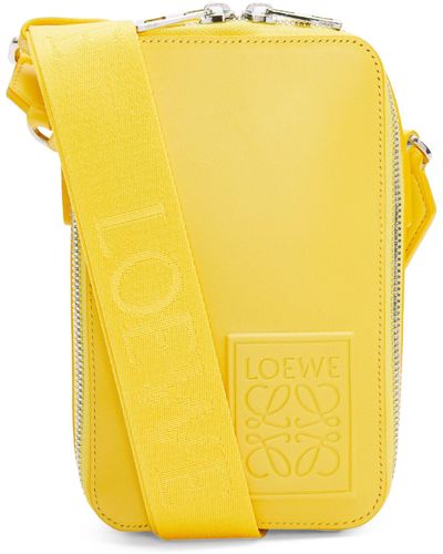 Loewe Leather Vertical Pocket Cross-body Bag - Yellow