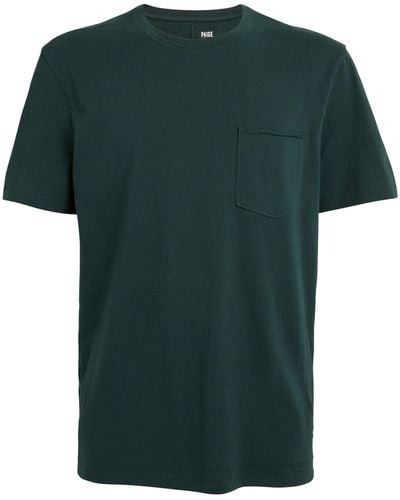 PAIGE Ramirez Pocket-detail T-shirt - Green