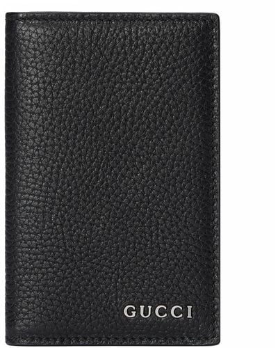 Gucci Leather Logo Long Wallet - Black