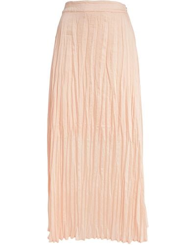 NINETY PERCENT Crinkled Ranaculus Skirt - Pink