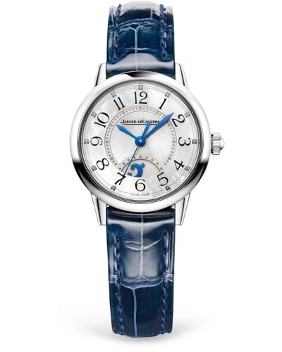Jaeger-lecoultre Small Stainless Steel Rendez-vous Night & Day Watch 29mm - Blue