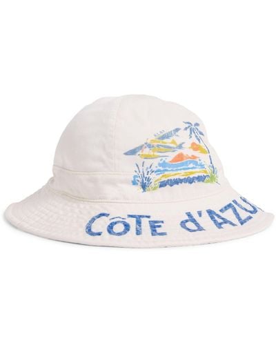 Polo Ralph Lauren Cotton Graphic Bucket Hat - White