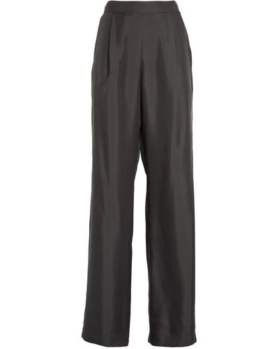 Viktoria & Woods Silk Accolade Tailored Pants - Gray
