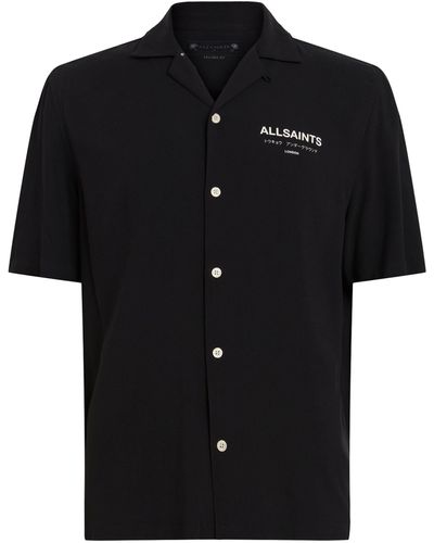 Black AllSaints Shirts For Men Lyst Black AllSaints Shirts For Men Lyst