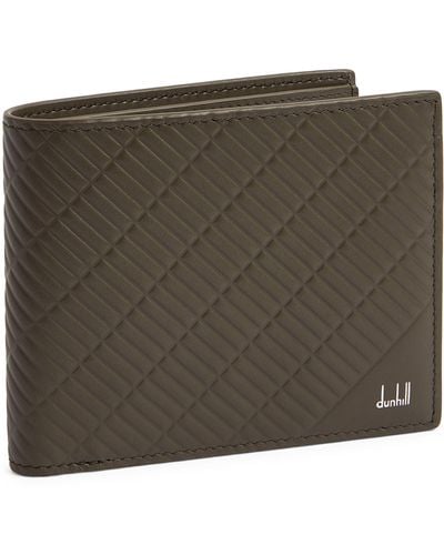 Dunhill Leather Contour Bifold Wallet - Green